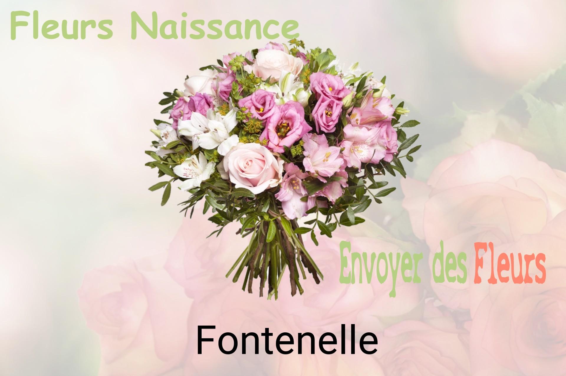 Bouquet de fleurs de naissance livré à Fontenelle